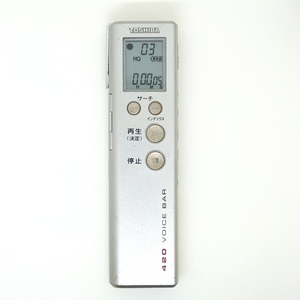 動作品★TOSHIBA DMR-420W ICレコーダー デジタルボイスレコーダー 東芝