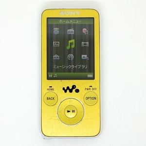 動作品★SONY ウォークマン NW-S636F ライムグリーン 4GB ソニー デジタルMP3オーディオプレーヤー WALKMAN No.1 