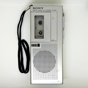 ジャンク★SONY M-203 マイクロカセットテープレコーダー ソニー MICRO CASSETTE WALKMAN
