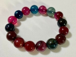 [Premio Fortuna] tourmaline bracele approximately 11 millimeter . many kind tourmaline . beautiful placement rainbow .. did . be Mix tourmaline 006226##