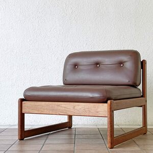 * Marni woodworking Old Marni maruni poly- ma4428 lounge chair 1 seater . sofa natural wood .. Mark Vintage rare 