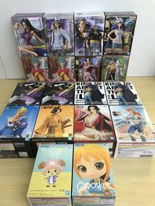 076(10-3) 1円スタート ワンピース フィギュア 18個 セット DXF Qposket JAIA プライズ THE出航 THE GRANDLINE SERIES 他