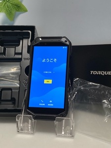 付属品あり 液晶キレイ☆ SIMフリー au 京セラ TORQUE G04 KYV46 ブラック 判定〇 64GB トルク スマホ本体 送料無料 A5944