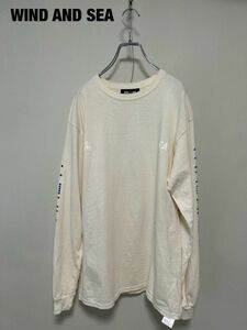 II0045★5 WIND AND SEA ウィンダンシー ロゴ 袖プリント 長袖 ロンT カットソー Tシャツ メンズ Msize