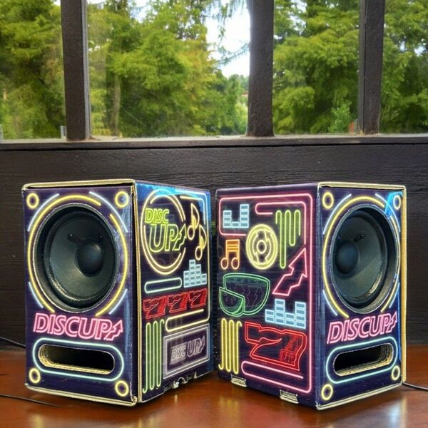【未使用品】サミー パチスロ スロット スマスロ リユーススピーカー ツインエンジェル キリン柄 ディスクアップ ユニバカ