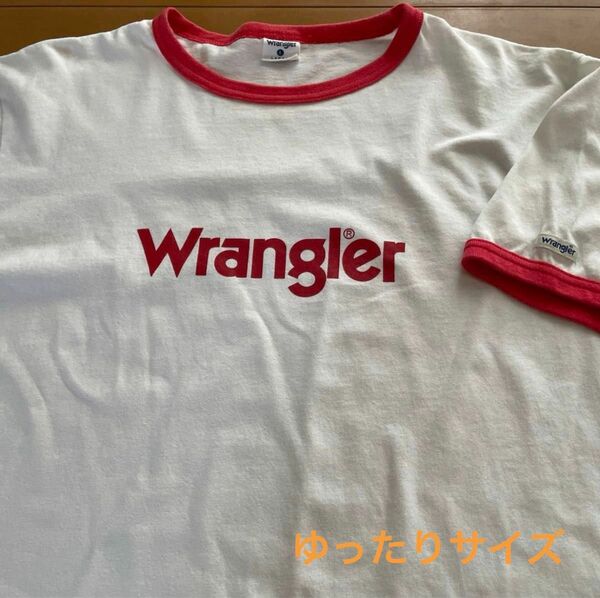 Wrangler Lサイズ 半袖Tシャツ ホワイト ロゴ