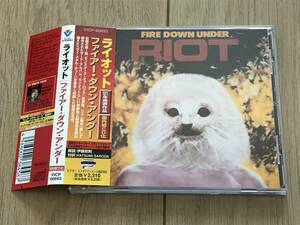 [国内盤美品CD:廃盤] RIOT ライオット / FIRE DOWN UNDER ファイアー ダウン アンダー