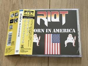 [ domestic record CD: records out of production ] RIOTla Io to/ BORN IN AMERICAbo-n in America 