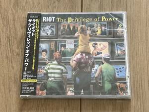 [国内盤新品CD] RIOT ライオット / THE PRIVILEGE OF POWER ザ プリヴィレッジ オブ パワー