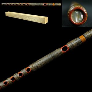 【昊】時代和楽器 龍笛 竜笛 竹製 籐巻 神楽 横笛 雅楽器[ME52Is]