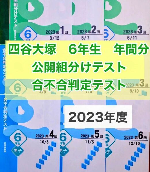 四谷大塚　2023年組分けテスト　合不合判定テスト　6年生　問題・解答／解説集　早稲アカ 