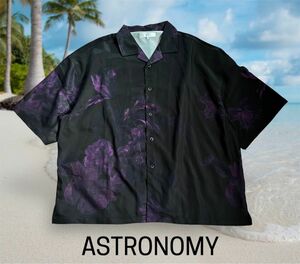 【ASTRONOMY】ルーズオープンカラーシャツ 花柄 アロハシャツ