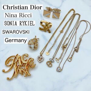  Dior Nina Ricci Sonia Rykiel etc. accessory summarize necklace brooch cuffs 