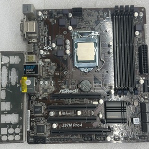 M614 中古良品マザーボードセット　Corei5-4670　CPU内蔵　+　Asrock－Z87M-Pro4　動作確認済・