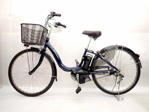 YAMAHA Yamaha велосипед с электроприводом PASnachulaXL PA26NXL темно-синий 26 дюймовый с зарядным устройством . рассылка / приход в магазин самовывоз возможно * 6E823-2