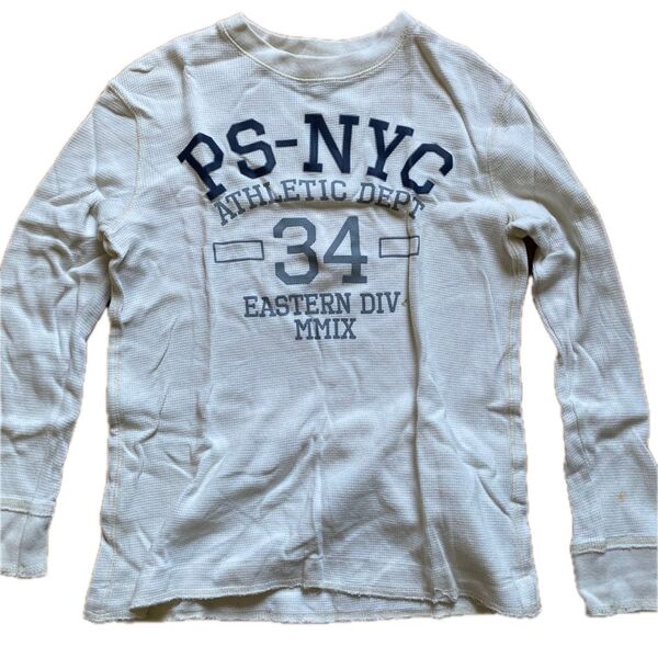 P.S.エアロポステールボーイズ10サイズ中古長袖Tシャツ白 ロンT