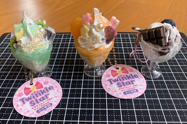 パフェ キーホルダー 3個