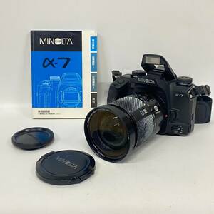 1円~【通電確認済】ミノルタ MINOLTA α-7 AF ZOOM 28-135mm 1:4(22)-4.5 一眼レフ フィルムカメラ レンズ 付属品あり J150399