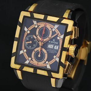 1 jpy operation superior article box / guarantee attaching Ed ksAT/ self-winding watch Class Royal 01105-357RN-NIR black face men's wristwatch YUM 9178400 5OKT