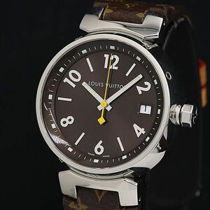 1 иен с коробкой работа хорошая вещь Louis Vuitton язык b-ruQ1311 TD9287 QZ чёрный циферблат boys / мужские наручные часы OGH 0051700 5ERT