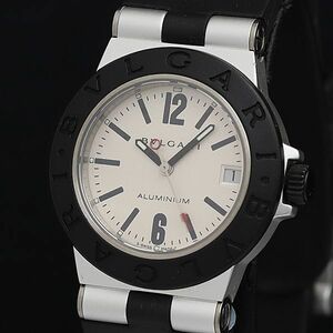 1 иен с коробкой работа хорошая вещь BVLGARY aluminium AL32TA M7765 QZ серебряный Date женские наручные часы OGH 0026400 5ERT