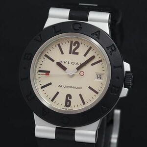 1 иен работа хорошая вещь BVLGARY aluminium AL38A AT/ самозаводящиеся часы серебряный циферблат Date мужские наручные часы KRK 0026400