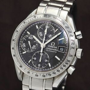 1 jpy Omega 3513.50 Speedmaster Date AT/ self-winding watch black face men's wristwatch TKD 0685410 5GTT