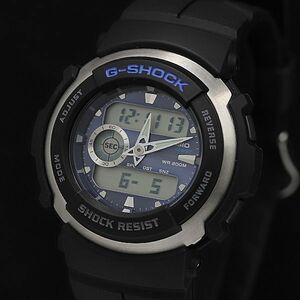 1円 稼働 良品 カシオ G-SHOCK G-300 QZ デジアナ ラバーベルト メンズ腕時計 DOI 2000000 4NBG1