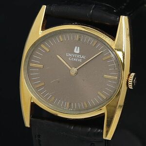 1 jpy operation universal june-b hand winding antique 542608 3116984 Gold face men's wristwatch OGH 3792000 6TLG