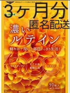 人気！濃いルテイン 3ヶ月分 えごま油 亜麻仁油 オメガ3系 マルチビタミン 