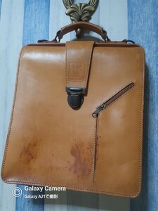 Germany made LEDER WOLF /dokta- shoulder bag /reda-woruf/ leather bag /A4 storage / business bag used
