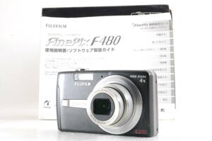 動作品 フジフィルム FUJIFILM FinePix F480 ファインピックス 黒 ブラック コンパクトデジタルカメラ 箱 取説付 管GG3323