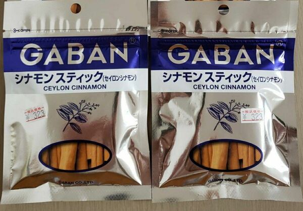 2袋セット　【新品未開封品】　ギャバン　GABAN シナモンスティック　セイロン