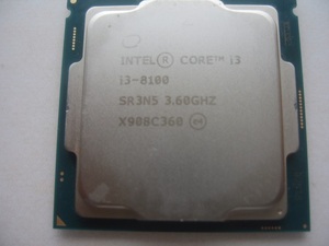 CPU Intel Core i38100　3.67 GHz LGA1151 