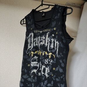 ダンスキンМ 黒ラメ入りタンクトップ