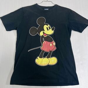 Disney ディズニー 半袖 Tシャツ ミッキー 90s USA 黒 