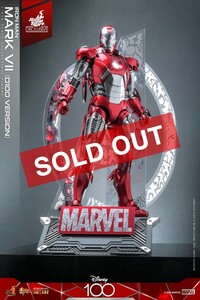 [ new goods unopened ] Ironman Disney 100 hot toys Tokyo komi navy blue limitation Mark 7 platinum color Disney 100 hottoys