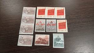 ＃5950A　中国切手　紀85　2種完　パリコミューン　8　9　10　11　2セット　まとめ12枚　未使用　コレクション