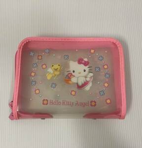 1999年 レトロ　ハローキティ　マルチケース　ファスナーポーチ 天使　エンジェル　Hallo Kitty Angel