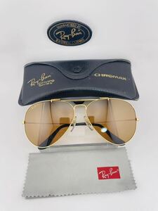 QA05 RayBan Outdoor Man B-20 Chromax 62mmboshu ром производства Vintage солнцезащитные очки B&L Ray-Ban USA Gold driving для 