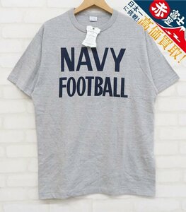 8T2488【クリックポスト対応】未使用品 WAREHOUSE Lot 4096 NAVY FOOTBOOL 半袖Tシャツ ウエアハウス