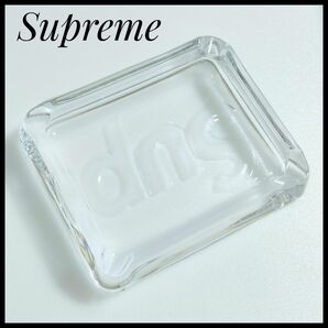 シュプリーム　Supreme Glass Ashtray Clear　灰皿　皿 トレー　ガラス　