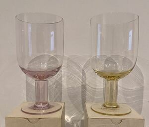 ノリタケ クリスタル グラス / ワイングラス ペア 梱包３辺合計60cm