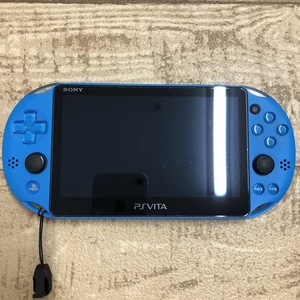 【1円～】携帯ゲーム機 PS VITA PCH-2000 アクアブルー SONY 中古品(動作確認済)