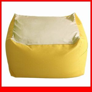  подушка * модный . симпатичный Cube type бисер подушка XL размер / сделано в Японии ... покрытие ткань / диван стул табурет / желтый /a7