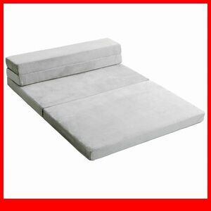  sofa mattress * new goods /4Way folding height repulsion sofa mattress semi-double / low sofa ~ pillow attaching mattress ./ safe made in Japan / gray /a4