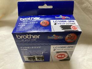 【期限切れ 2023.11】未開封品★brother ブラザー 純正 インクカートリッジ/LC10BK-2PK/2個入りブラック ②