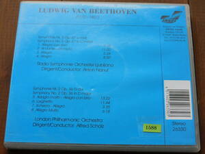＊1588 2CD LUDWING VAN BEETHOVEN (1770-1827) London Philharmonic Orchestra Alfred Scholz ベートーヴェン 輸入盤 2枚組