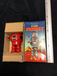 ブリキ　プラネットロボット　昭和レトロ玩具　ゼンマイが無く動作確認出来ません　ビンテージおもちゃ　アンティークトイ