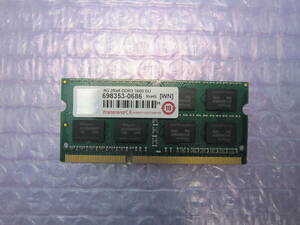 Transcend　ノートPC用メモリ　8GB　DDR3 1600　PC3-12800　0686　動作確認済　動作保証